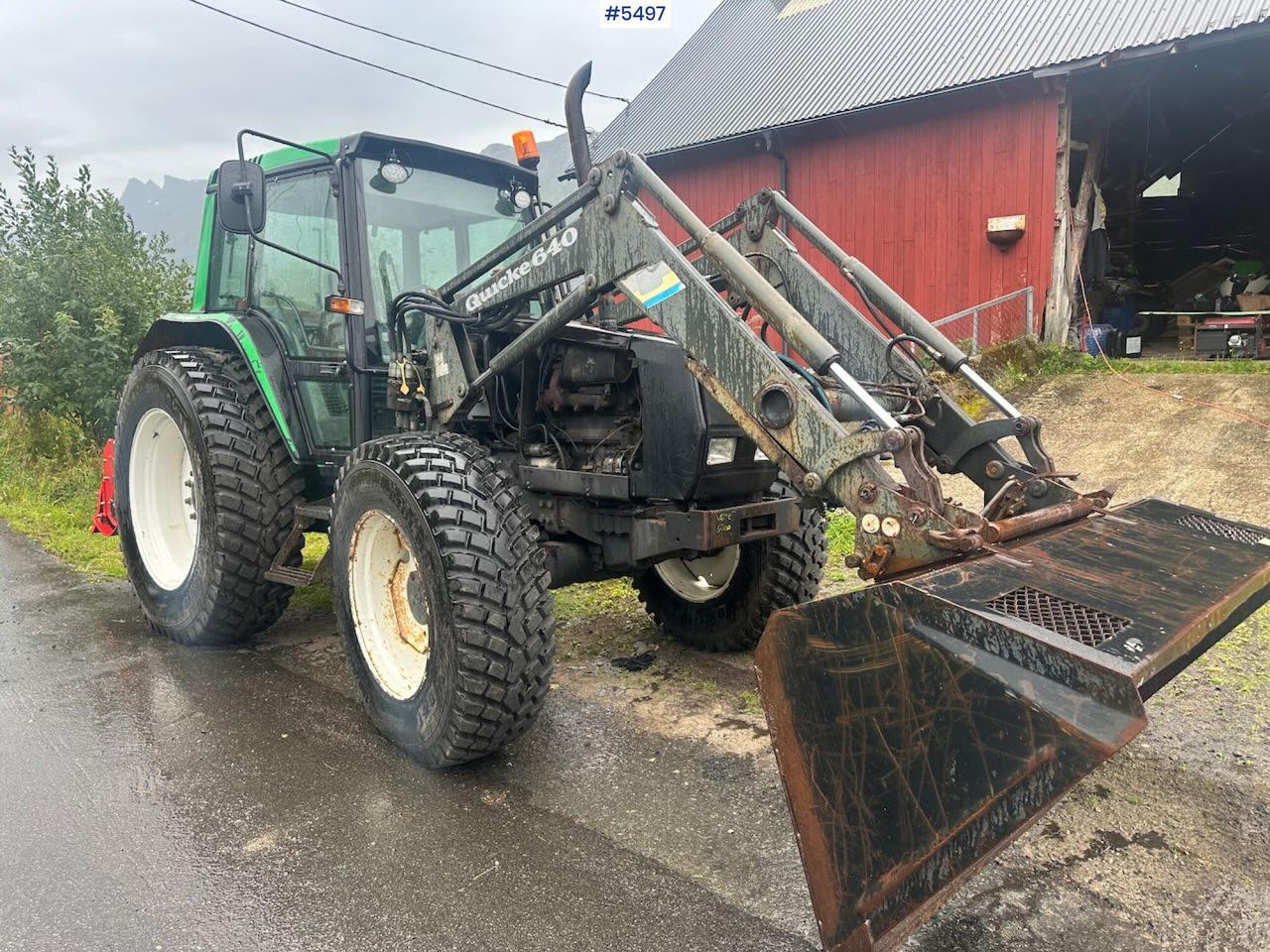 1994 Valmet 6400 Turbo 4x4 tractor with front loader and agricultural tires on rims. - Traktor: gambar 5 1994 Valmet 6400 Turbo 4x4 tractor with front loader and agricultural tires on rims. - Traktor: gambar 5
