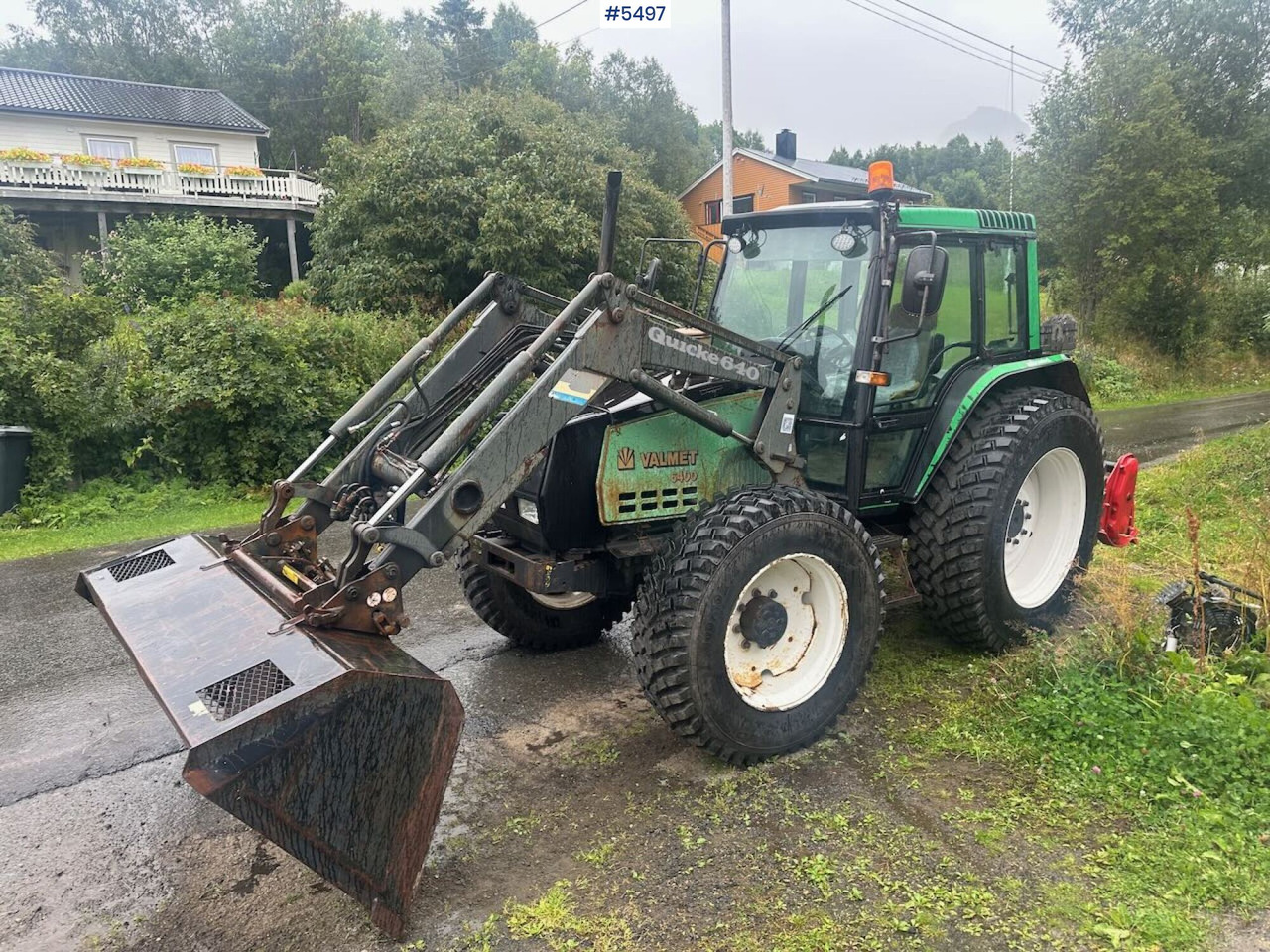 1994 Valmet 6400 Turbo 4x4 tractor with front loader and agricultural tires on rims. - Traktor: gambar 4 1994 Valmet 6400 Turbo 4x4 tractor with front loader and agricultural tires on rims. - Traktor: gambar 4