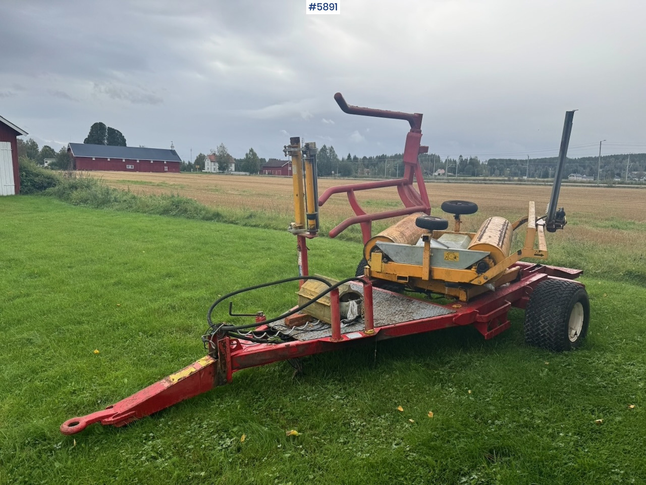 1997 Tellefsdal AW4000 round bale wrapper - Peralatan untuk pembuatan jerami: gambar 1 1997 Tellefsdal AW4000 round bale wrapper - Peralatan untuk pembuatan jerami: gambar 1