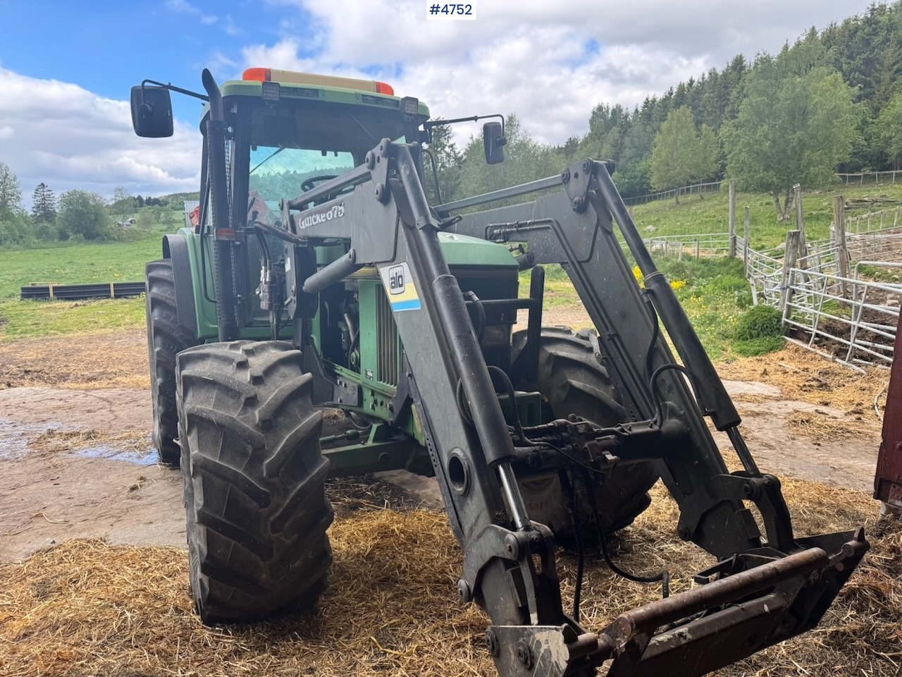 Traktor 1998 John Deere 6506 4x4 w/ Front loader: gambar 8