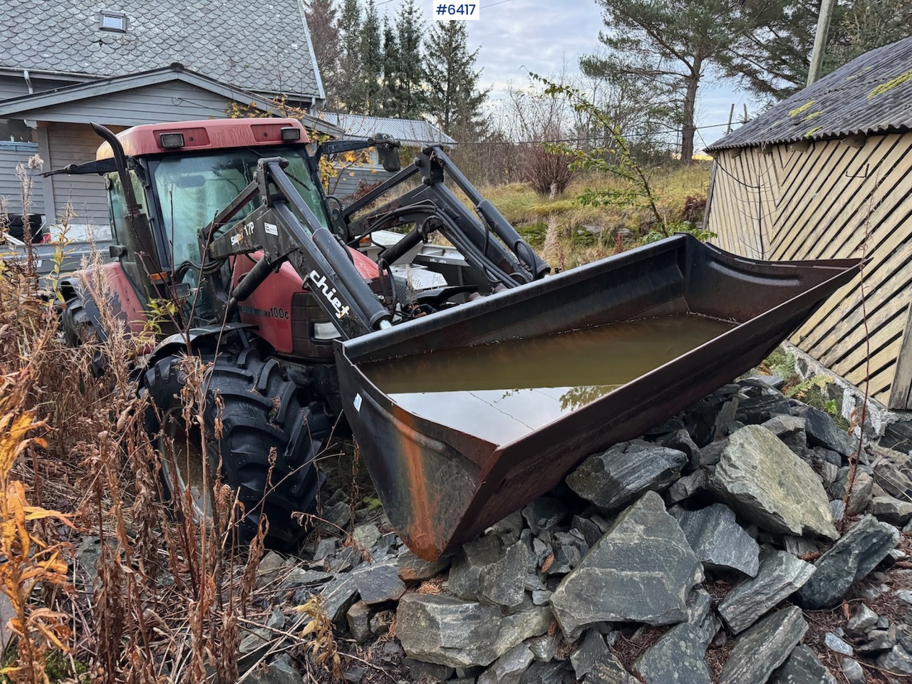 1999 Case IH Maxxum MX 100C w/ front loader, bucket and blade. Repair object. - Traktor: gambar 2 1999 Case IH Maxxum MX 100C w/ front loader, bucket and blade. Repair object. - Traktor: gambar 2