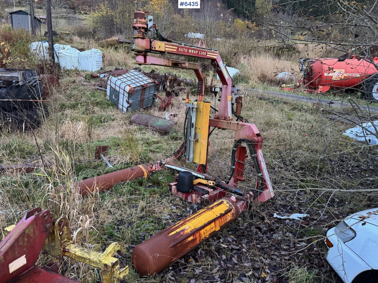 2001 Tellefsdal Auto Wrap 1300 Round bale wrapper. - Peralatan untuk pembuatan jerami: gambar 1 2001 Tellefsdal Auto Wrap 1300 Round bale wrapper. - Peralatan untuk pembuatan jerami: gambar 1