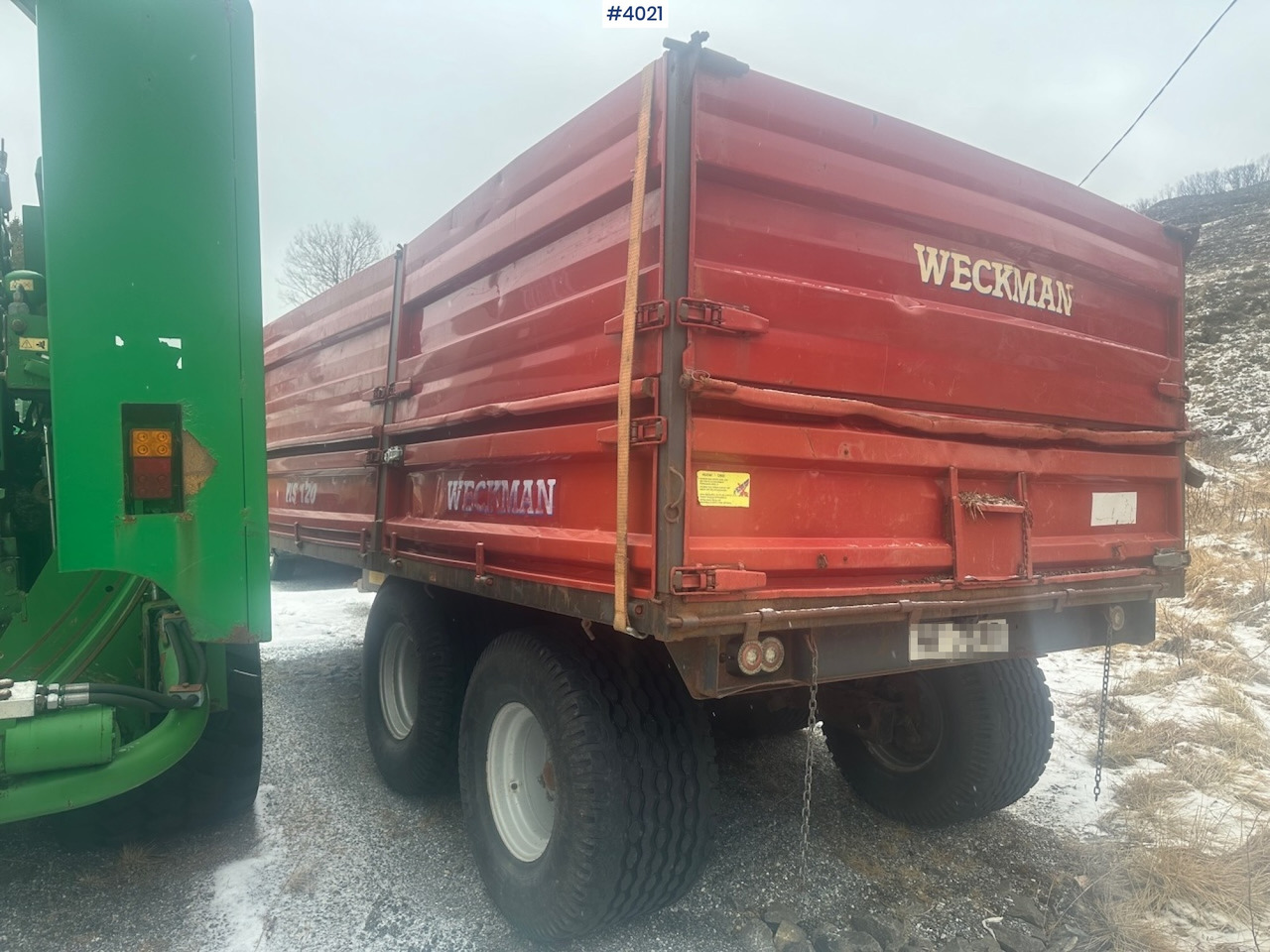 2006 Weckman WS120 traktorhenger m/ rundballegrinder og toppkarmer. - Trailer pertanian: gambar 3 2006 Weckman WS120 traktorhenger m/ rundballegrinder og toppkarmer. - Trailer pertanian: gambar 3