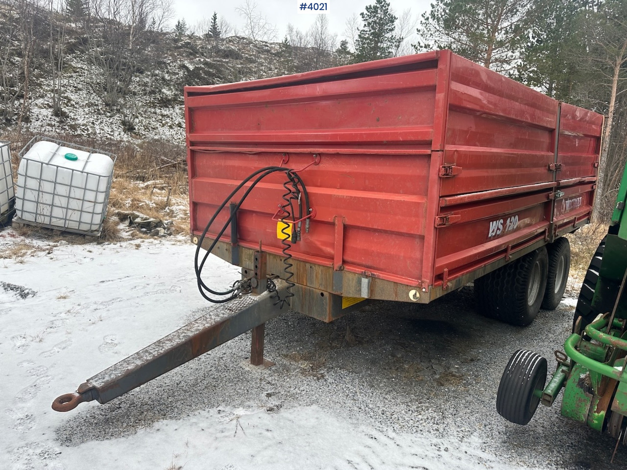 2006 Weckman WS120 traktorhenger m/ rundballegrinder og toppkarmer. - Trailer pertanian: gambar 2 2006 Weckman WS120 traktorhenger m/ rundballegrinder og toppkarmer. - Trailer pertanian: gambar 2