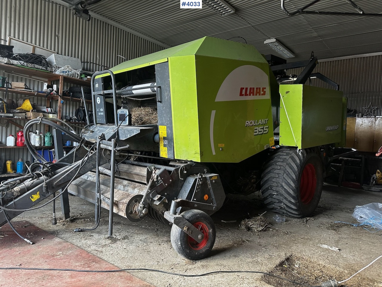 2008 Claas rollant 355 uniwrap round baler press - Peralatan untuk pembuatan jerami: gambar 3 2008 Claas rollant 355 uniwrap round baler press - Peralatan untuk pembuatan jerami: gambar 3