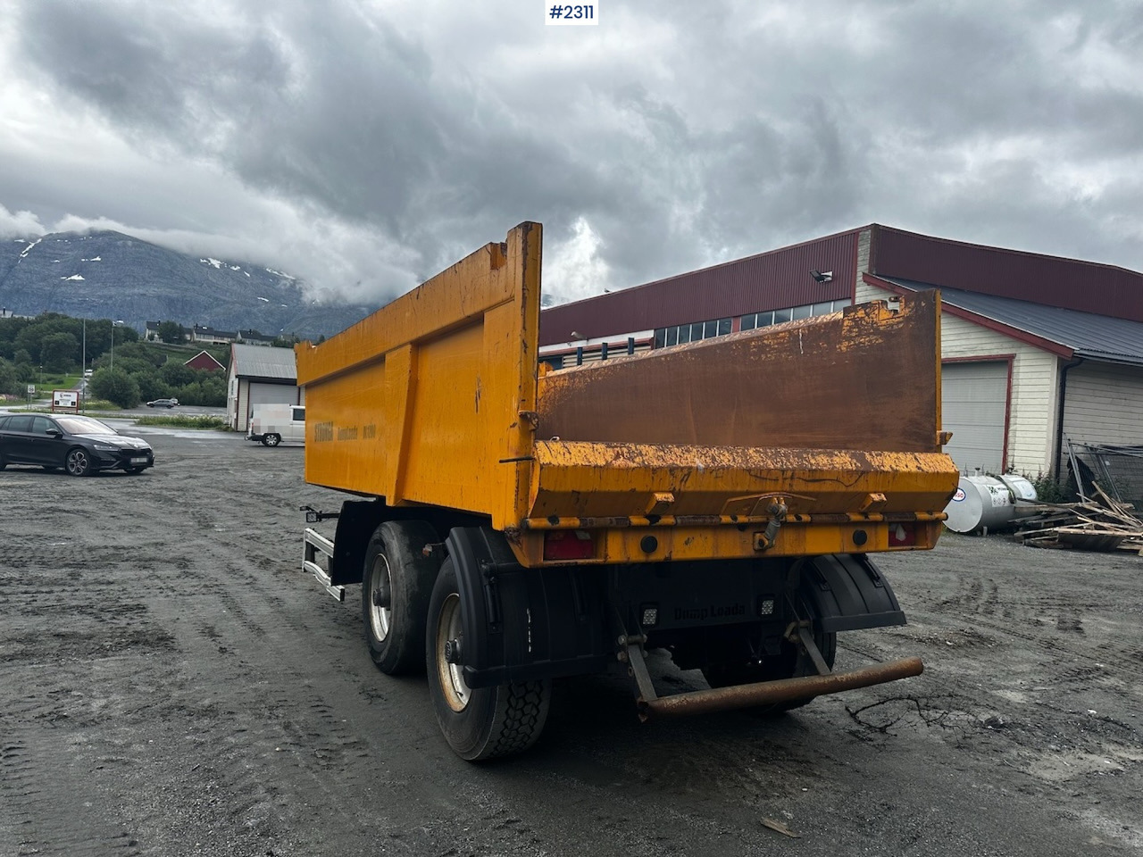 Trailer jungkit pertanian/ Tempat sampah 2016 Stronga DL1200 tractor trailer.: gambar 7