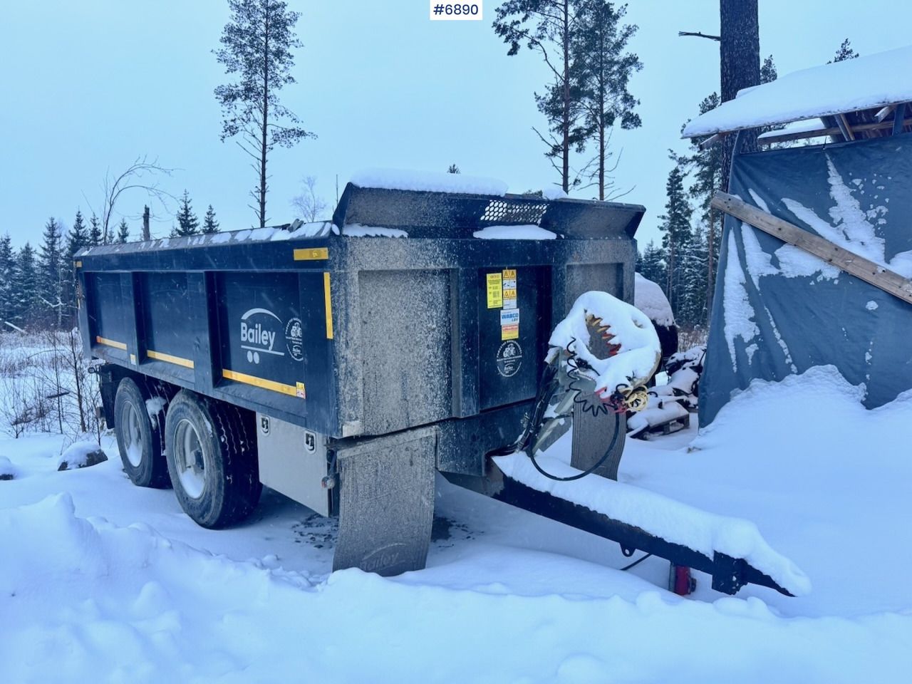 2019 Bailey dump trailer for tractor. - Trailer jungkit pertanian/ Tempat sampah: gambar 1 2019 Bailey dump trailer for tractor. - Trailer jungkit pertanian/ Tempat sampah: gambar 1