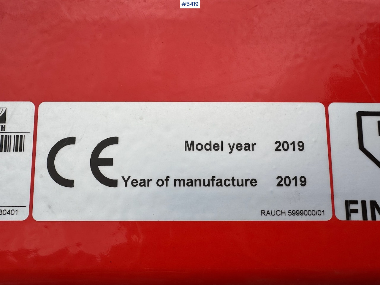 Penyebar pupuk 2019 Rauch MDS 19.1 Q fertilizer spreader.: gambar 16