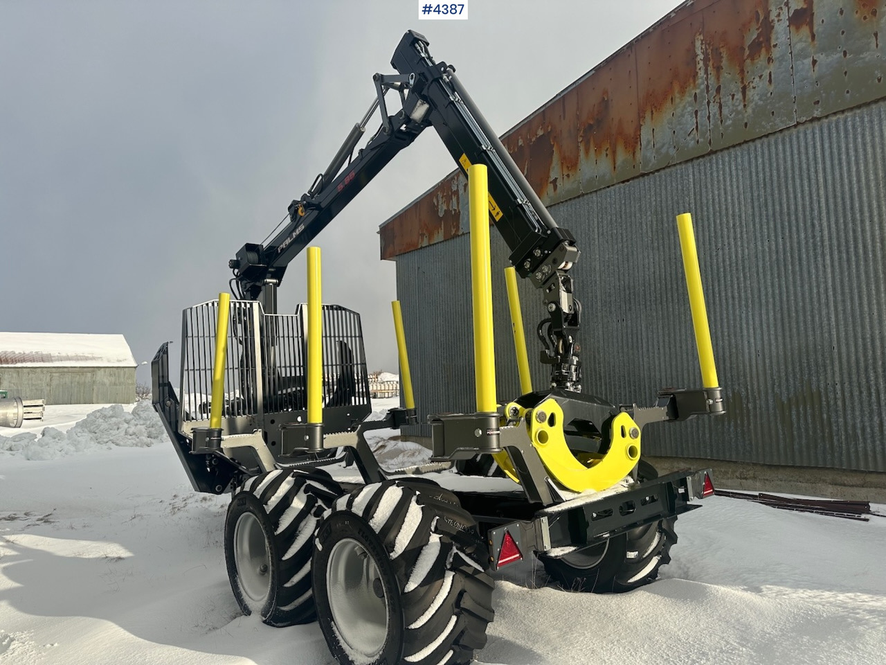 2023 Palms u12 timber trailer w/ Palms 5,85 krane. Never used. - Trailer pengangkut kayu: gambar 1 2023 Palms u12 timber trailer w/ Palms 5,85 krane. Never used. - Trailer pengangkut kayu: gambar 1