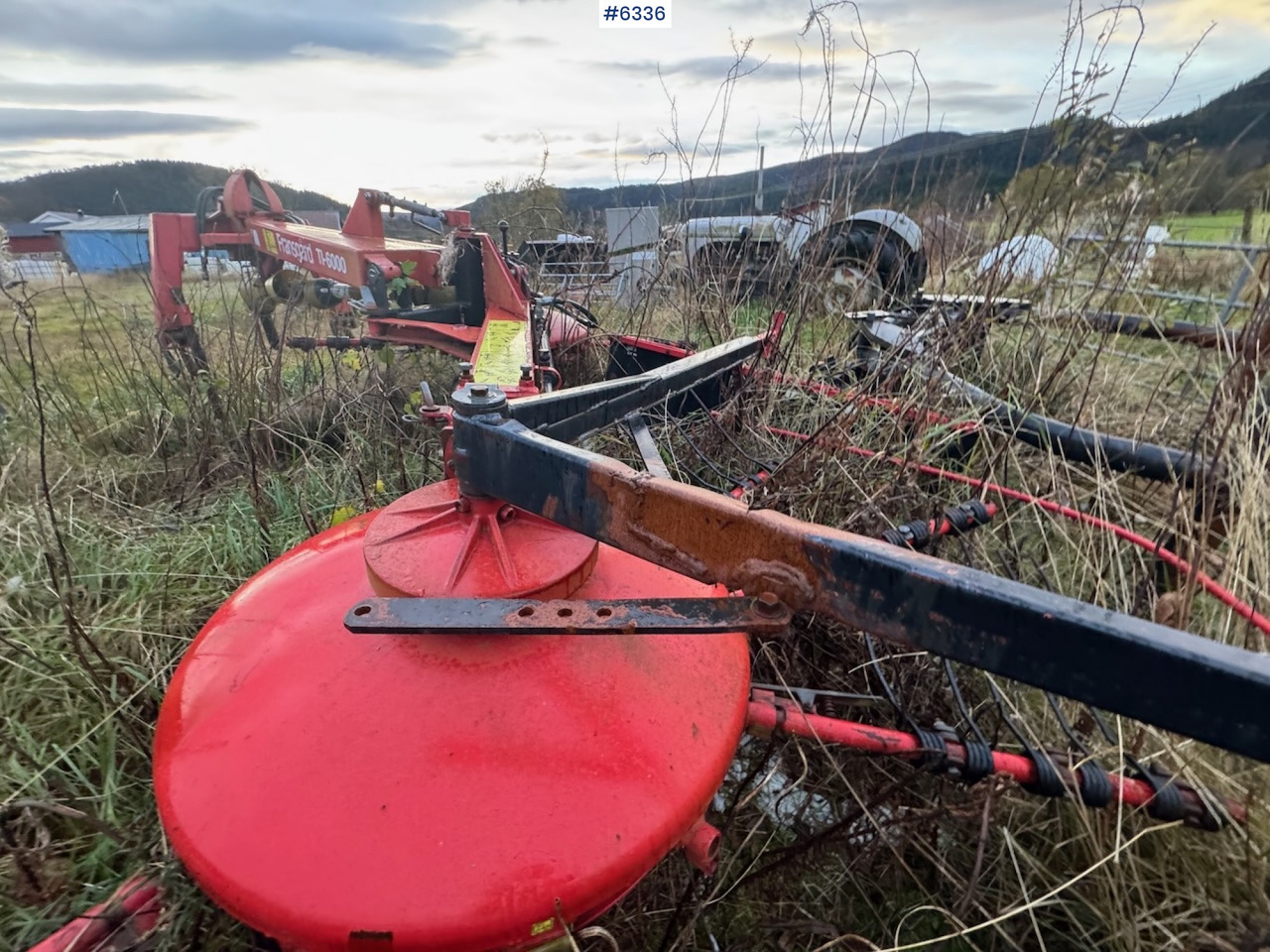 Peralatan untuk pembuatan jerami Fransgård TI-6000 combi rake: gambar 14