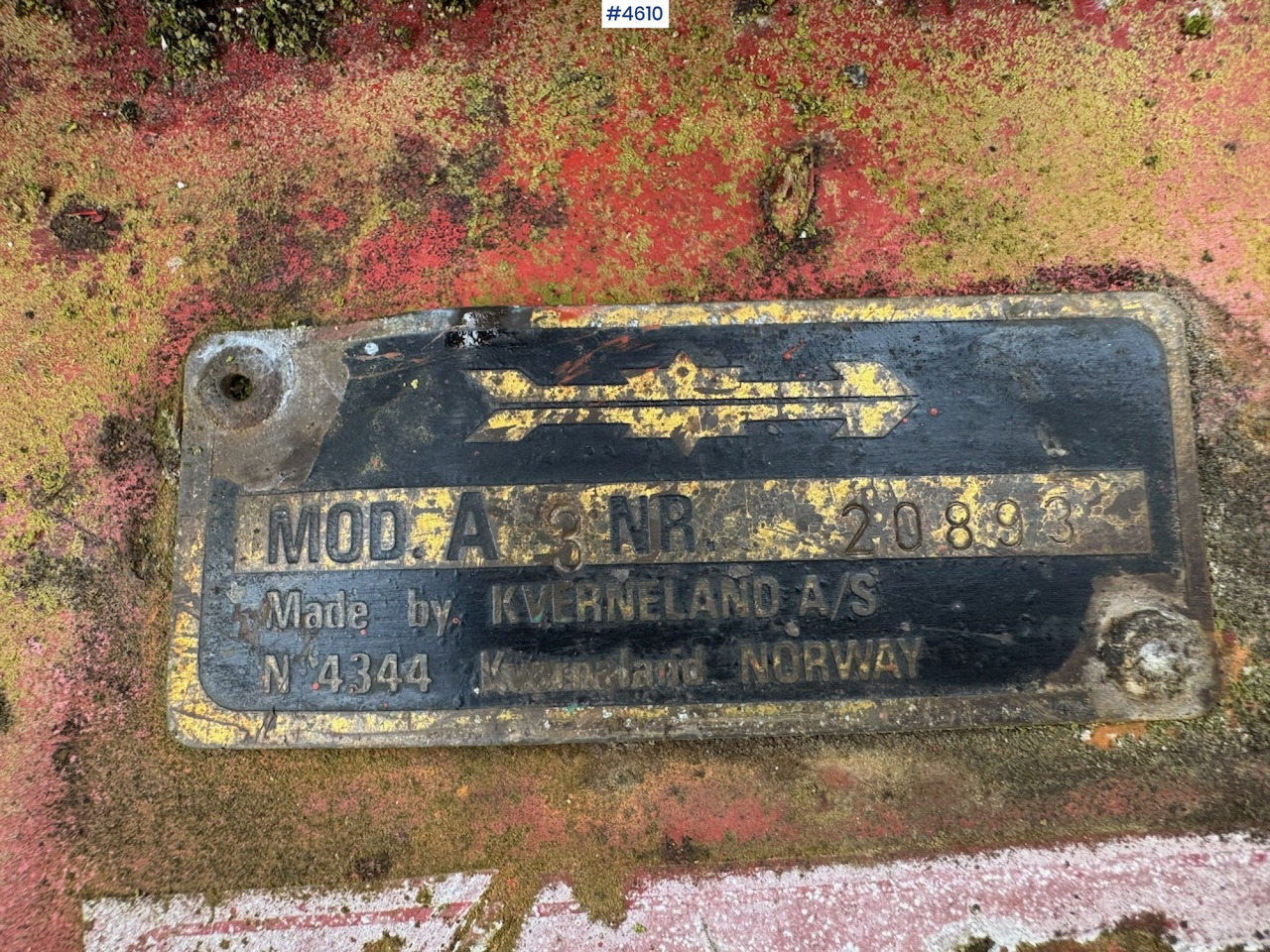 Mesin pengolahan tanah Kverneland Mod A 3-furrow plough: gambar 12