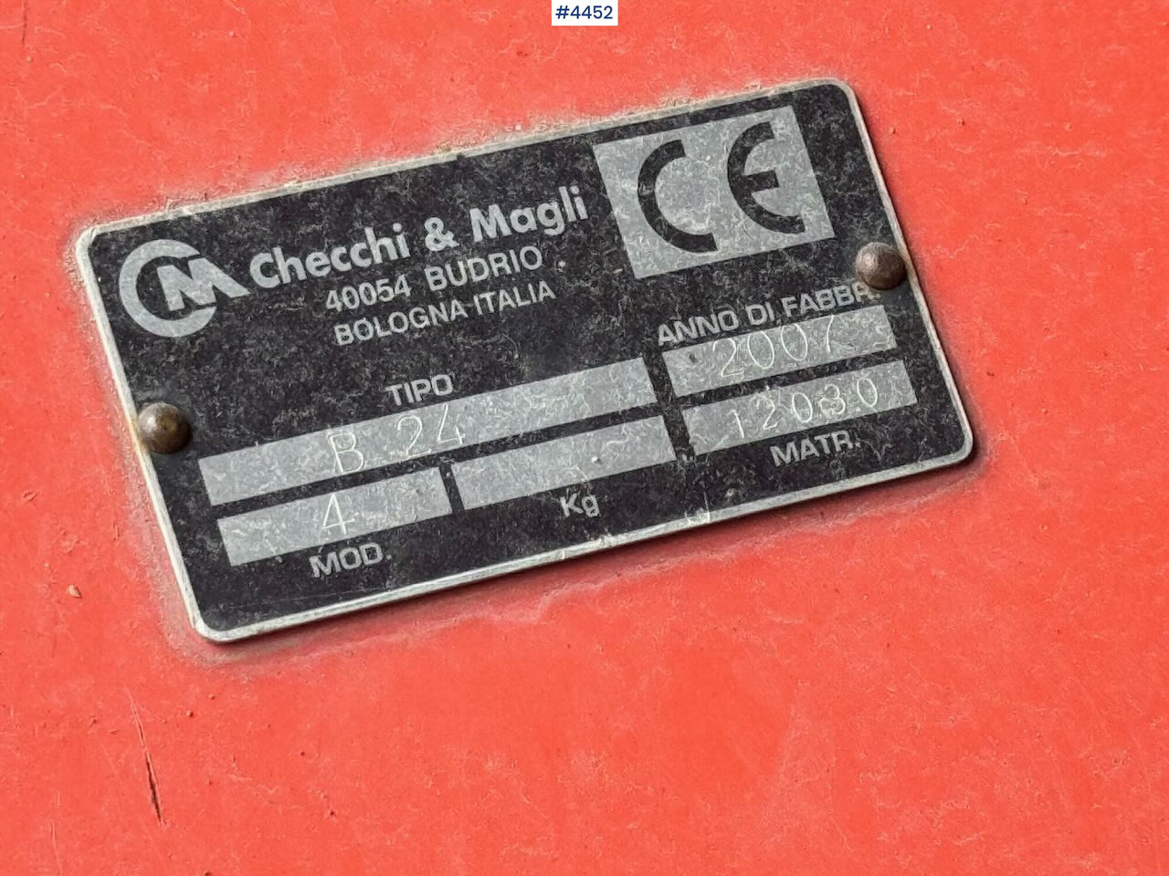 Peralatan pertanian 2007 Checchi & Magli B24: gambar 9