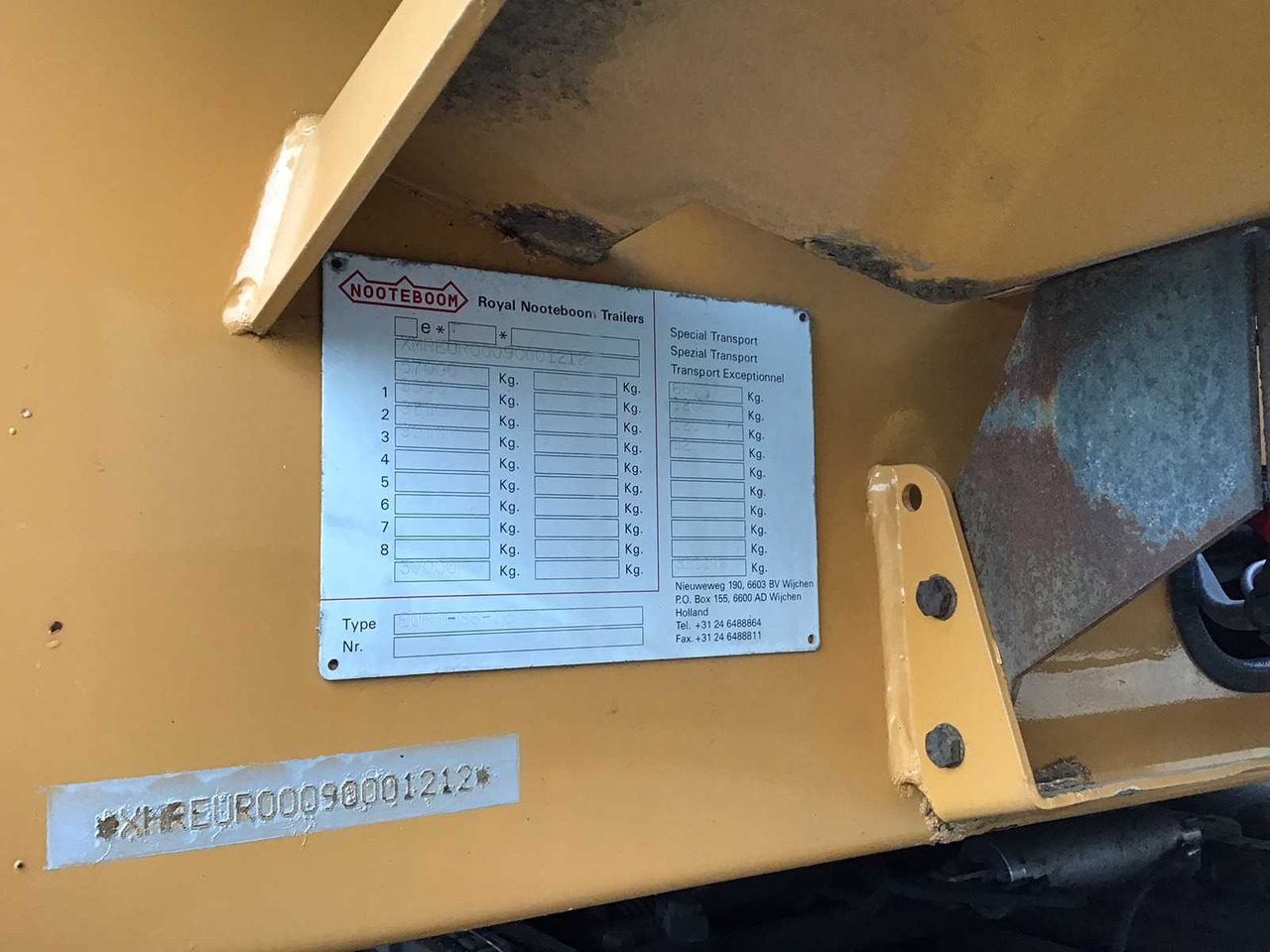 Semi-trailer low bed nooteboom EURO-66-03: gambar 19
