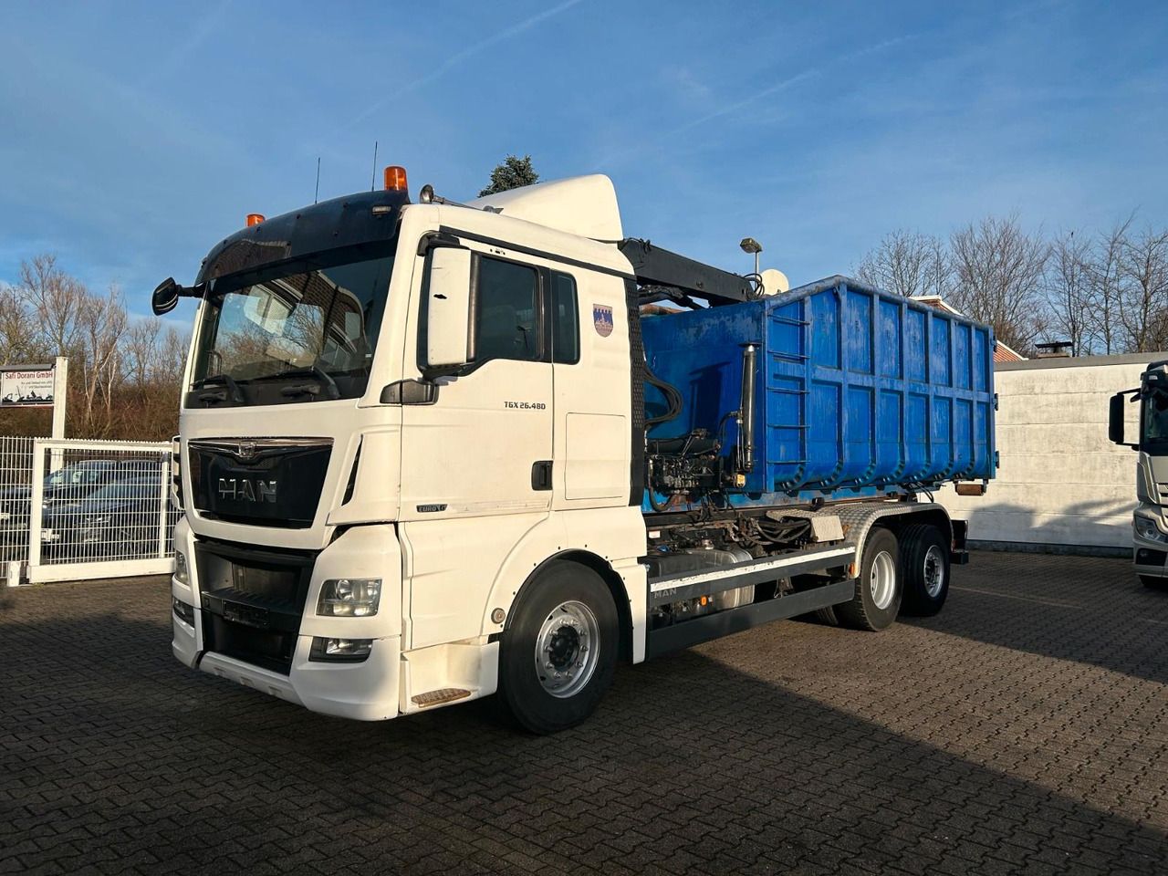 MAN 26.480 TGX Wechselsystem Abroller+Kran+Container - Truk derek: gambar 3 MAN 26.480 TGX Wechselsystem Abroller+Kran+Container - Truk derek: gambar 3
