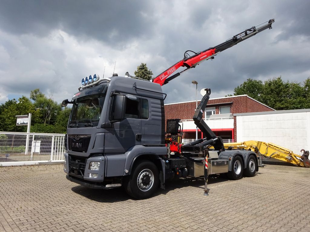 MAN 26.500 Abroller + Fassi F125A Kran 6x2-4 Allrad - Truk derek, Hook lift: gambar 2 MAN 26.500 Abroller + Fassi F125A Kran 6x2-4 Allrad - Truk derek, Hook lift: gambar 2