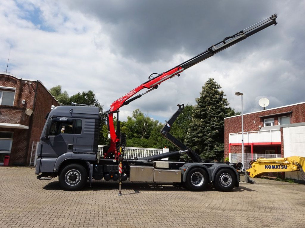 MAN 26.500 Abroller + Fassi F125A Kran 6x2-4 Allrad - Truk derek, Hook lift: gambar 1 MAN 26.500 Abroller + Fassi F125A Kran 6x2-4 Allrad - Truk derek, Hook lift: gambar 1