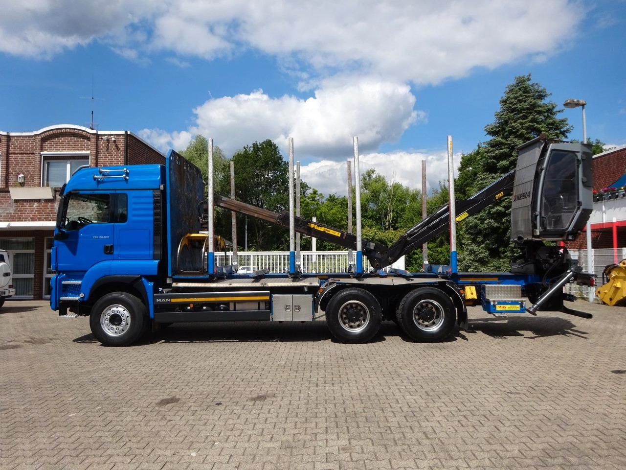 MAN 26.510 mit KESLA 2112 Holzkran+Kabine+Greifer - Truk logging, Truk derek: gambar 1 MAN 26.510 mit KESLA 2112 Holzkran+Kabine+Greifer - Truk logging, Truk derek: gambar 1