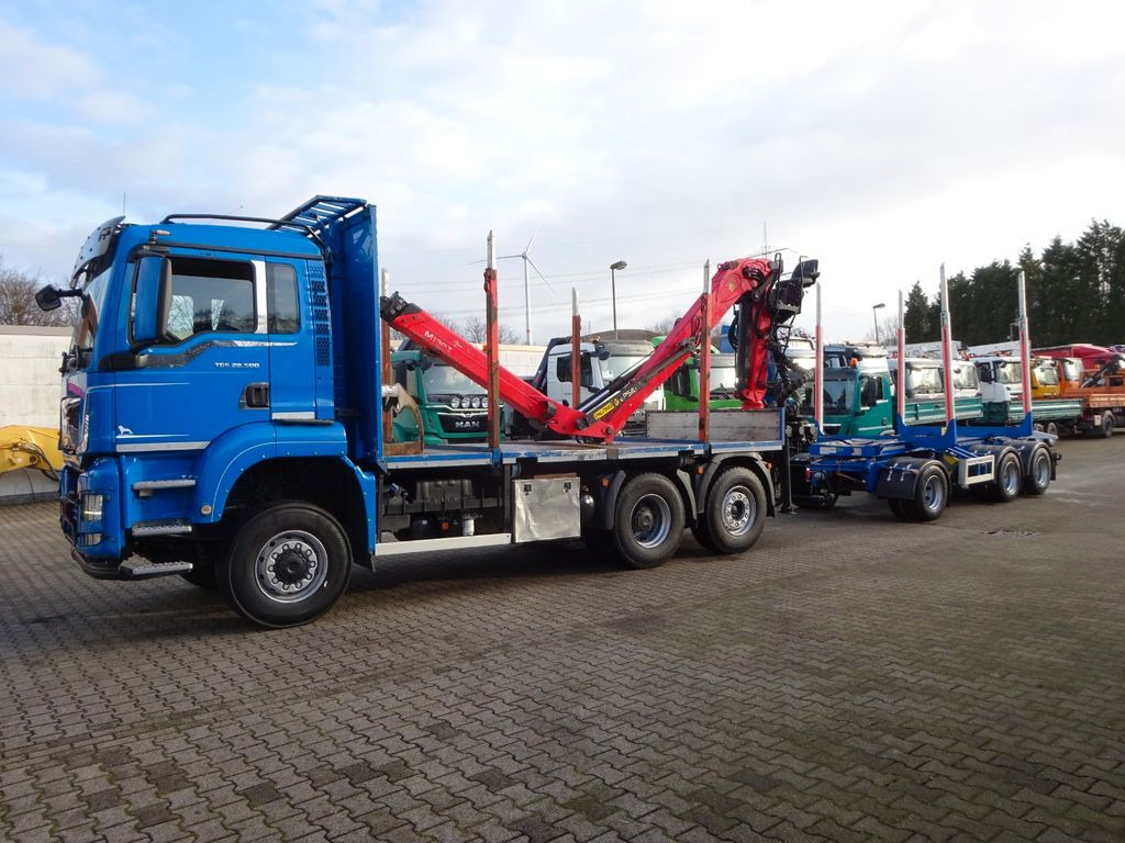 MAN 28.500 TGS mit EPSILON-Kran+Achleitner Anhänger MAN 28.500 TGS Allrad. HOLZZUG EPSILON-Kran GREIFER - Truk logging, Truk derek: gambar 3 MAN 28.500 TGS mit EPSILON-Kran+Achleitner Anhänger MAN 28.500 TGS Allrad. HOLZZUG EPSILON-Kran GREIFER - Truk logging, Truk derek: gambar 3