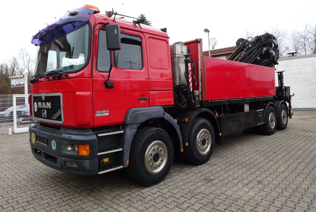 Truk derek, Truk flatbed MAN 35.463 Silent Pritsche + PK 66000 + Seilwinde: gambar 9