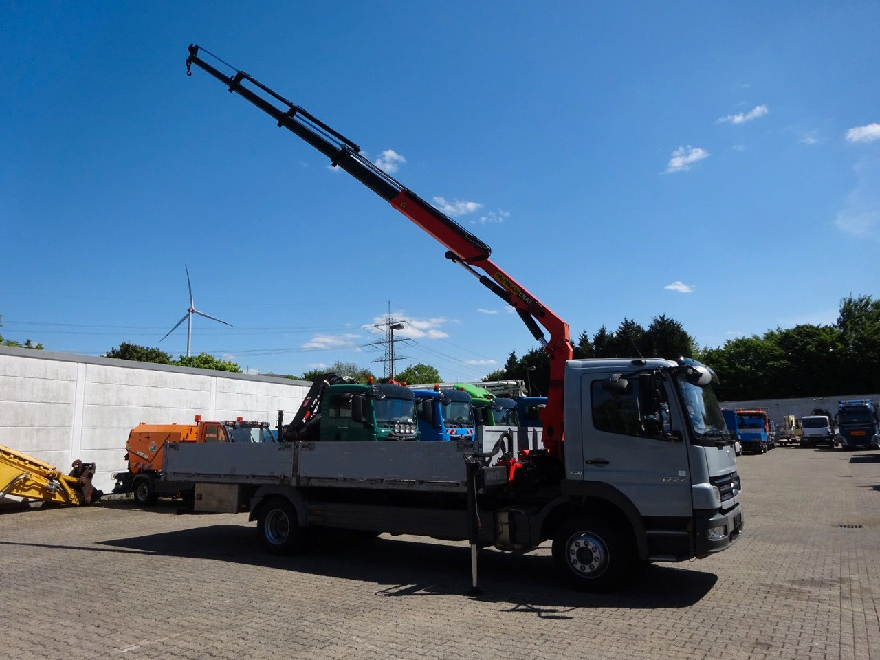 Mercedes-Benz 1222 Atego mit Palfinger PK8501 Kran 4x2 - Truk flatbed, Truk derek: gambar 4 Mercedes-Benz 1222 Atego mit Palfinger PK8501 Kran 4x2 - Truk flatbed, Truk derek: gambar 4