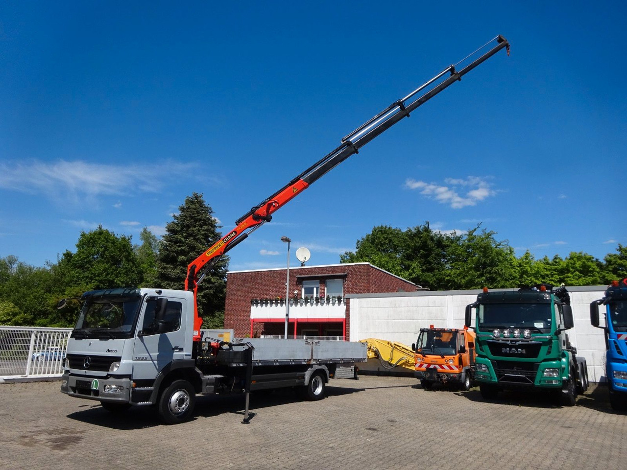 Mercedes-Benz 1222 Atego mit Palfinger PK8501 Kran 4x2 - Truk flatbed, Truk derek: gambar 2 Mercedes-Benz 1222 Atego mit Palfinger PK8501 Kran 4x2 - Truk flatbed, Truk derek: gambar 2
