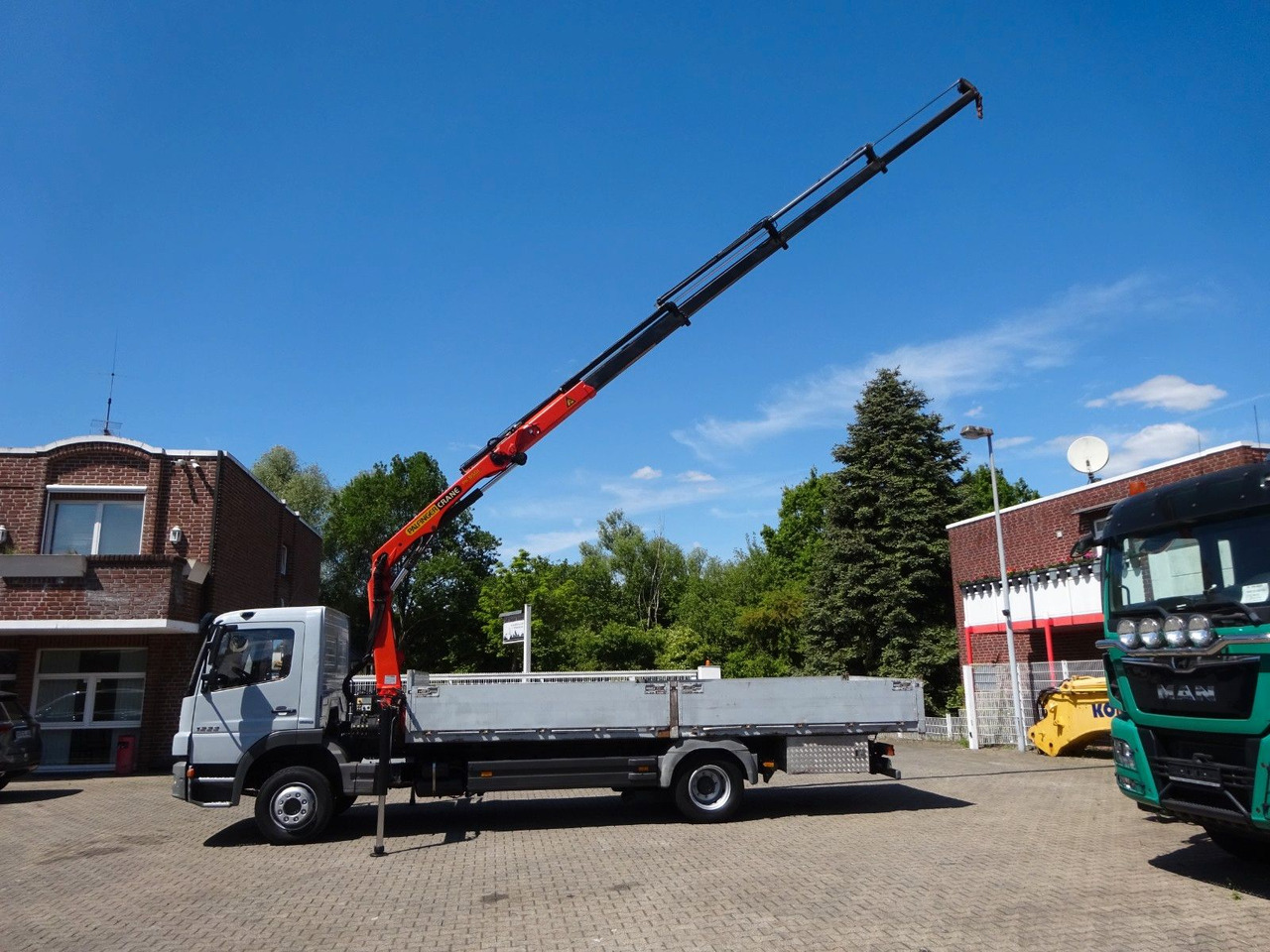 Mercedes-Benz 1222 Atego mit Palfinger PK8501 Kran 4x2 - Truk flatbed, Truk derek: gambar 3 Mercedes-Benz 1222 Atego mit Palfinger PK8501 Kran 4x2 - Truk flatbed, Truk derek: gambar 3