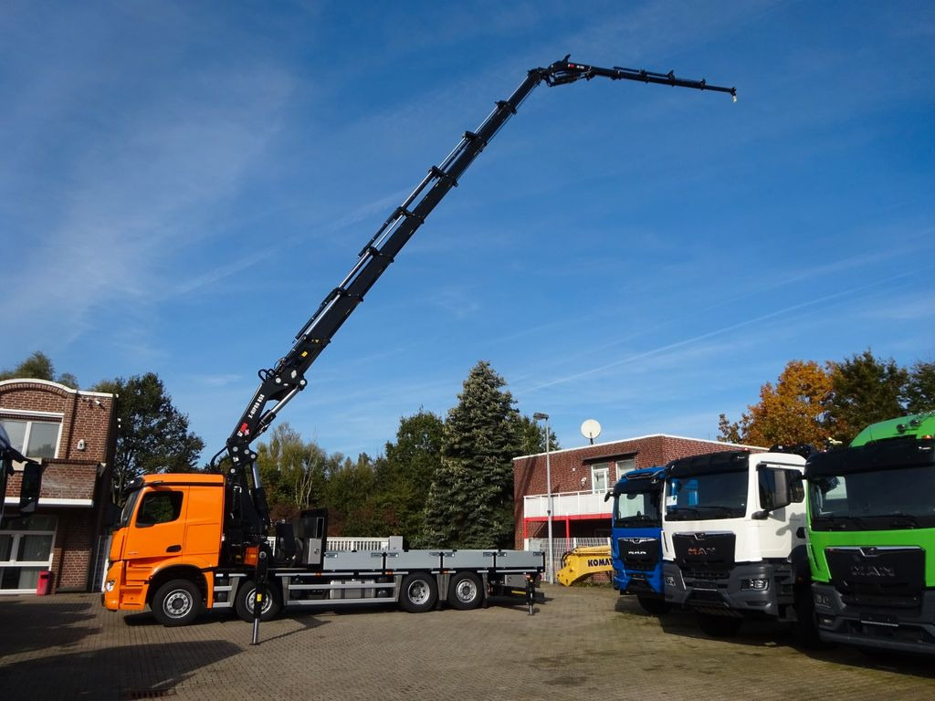 Mercedes-Benz 3751 Arocs Pritsche + HIAB 858 + JIB 8x2  - Truk derek, Truk flatbed: gambar 2 Mercedes-Benz 3751 Arocs Pritsche + HIAB 858 + JIB 8x2  - Truk derek, Truk flatbed: gambar 2