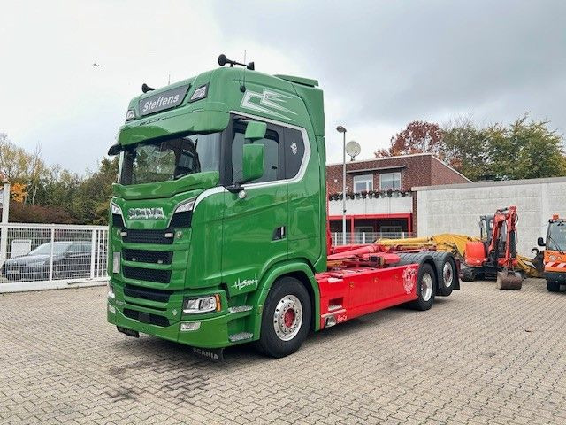 Scania S580 V8 MEILLER Abroller  mit Lift+Lenkachse 6x2 - Hook lift: gambar 3 Scania S580 V8 MEILLER Abroller  mit Lift+Lenkachse 6x2 - Hook lift: gambar 3