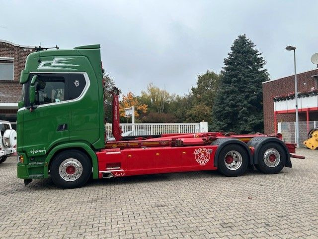Scania S580 V8 MEILLER Abroller  mit Lift+Lenkachse 6x2 - Hook lift: gambar 5 Scania S580 V8 MEILLER Abroller  mit Lift+Lenkachse 6x2 - Hook lift: gambar 5