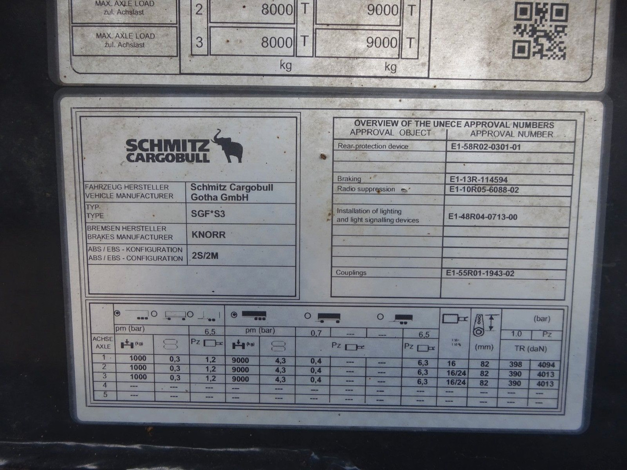 Semi-trailer jungkit Schmitz Cargobull SGF S3 Kipp Auflieger Mulde mit 3 Achsen: gambar 8 Semi-trailer jungkit Schmitz Cargobull SGF S3 Kipp Auflieger Mulde mit 3 Achsen: gambar 8