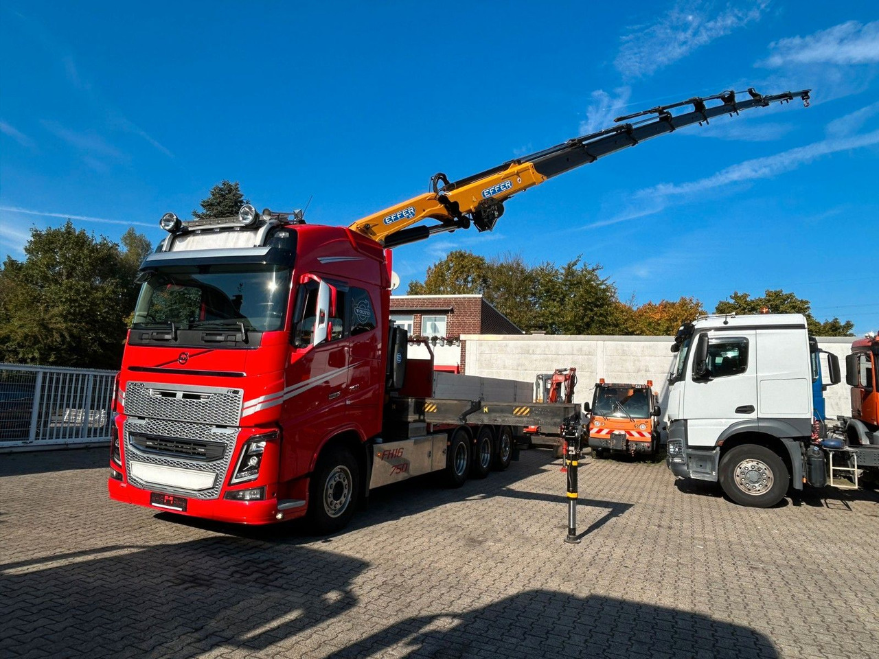 Volvo Autokran FH16 750 Pritsche EFFER 395/8S Lenk - Truk derek: gambar 1 Volvo Autokran FH16 750 Pritsche EFFER 395/8S Lenk - Truk derek: gambar 1