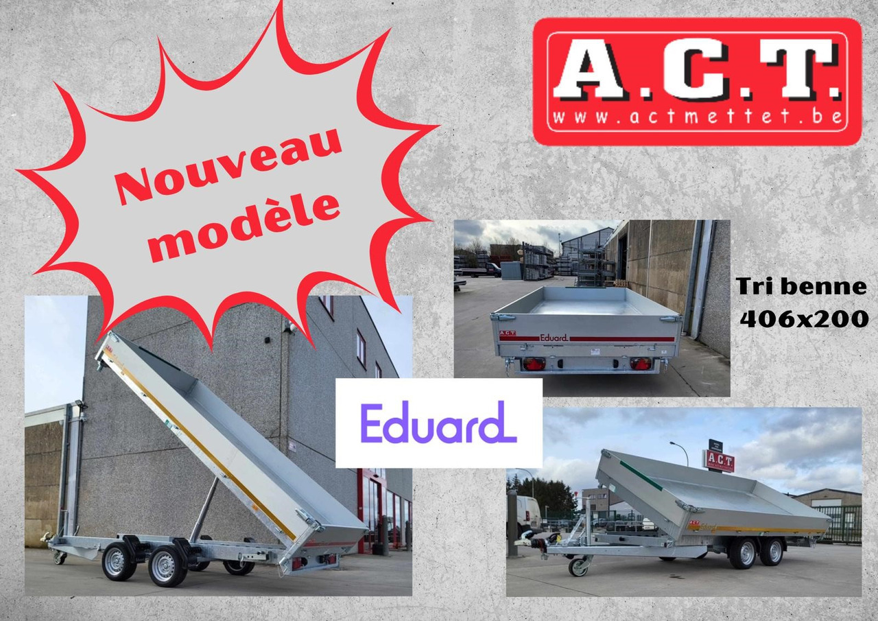 EDUARD TRI BENNE 406X200 - Trailer jungkit: gambar 1 EDUARD TRI BENNE 406X200 - Trailer jungkit: gambar 1