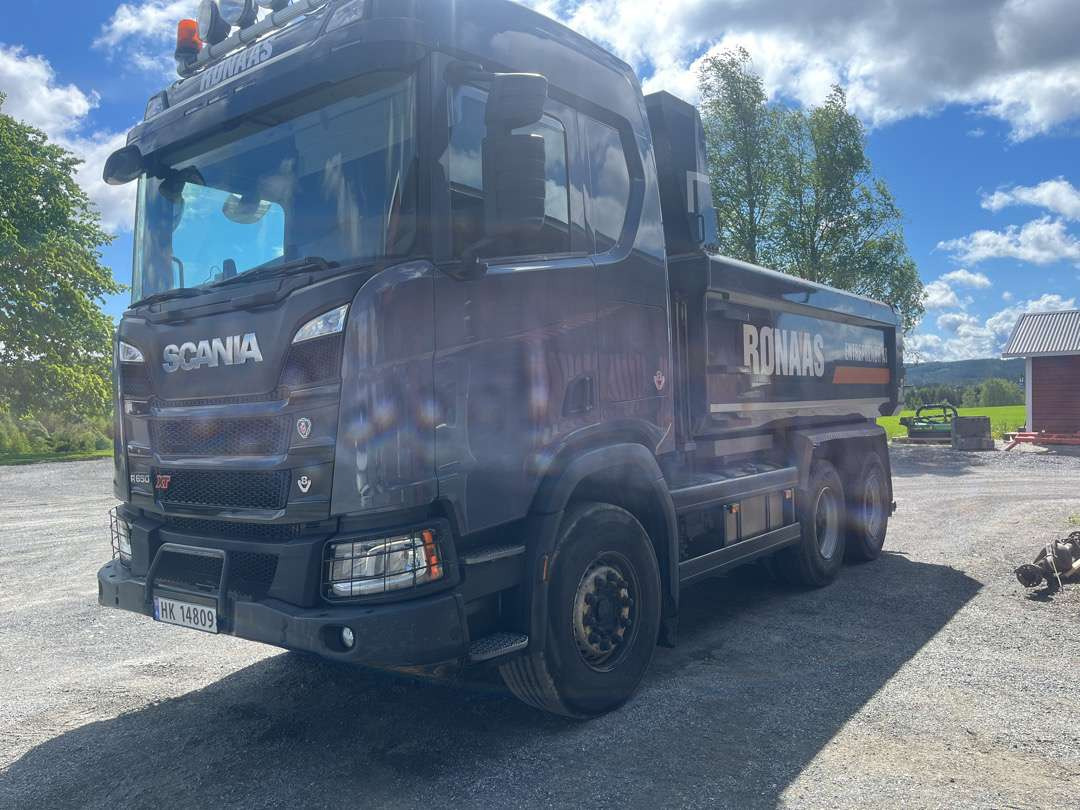 2020 Scania R650 xt - nylig eugodkjent - Truk jungkit: gambar 1 2020 Scania R650 xt - nylig eugodkjent - Truk jungkit: gambar 1