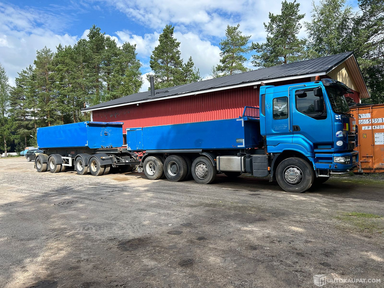 Sisu R500E 13M & Jyki 4-akselinen kasettiyhdistelmä, 2008, Kauhava - Truk jungkit: gambar 1 Sisu R500E 13M & Jyki 4-akselinen kasettiyhdistelmä, 2008, Kauhava - Truk jungkit: gambar 1