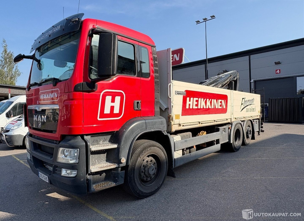 MAN TGS 26.440, 6x2, avolavakuorma-auto 6500mm HIAB 166 Pro nosturilla, 2012, Vantaa - Truk: gambar 1 MAN TGS 26.440, 6x2, avolavakuorma-auto 6500mm HIAB 166 Pro nosturilla, 2012, Vantaa - Truk: gambar 1