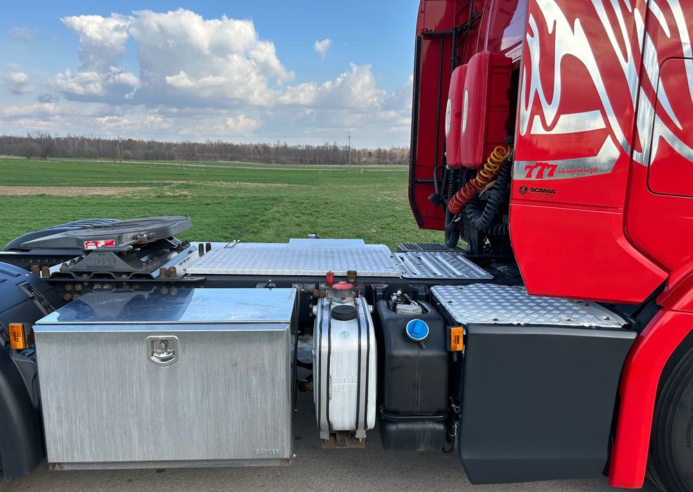 Tractor head Scania R450 FULL ADR RETARDER ALUFELGI z Niemiec od jedynego właściciela ! HYDRAULIKA spod beczki spożywczej ! / do wywrotu ruchomej podłogi beczki TOP TOP TOP OKAZJA: gambar 31