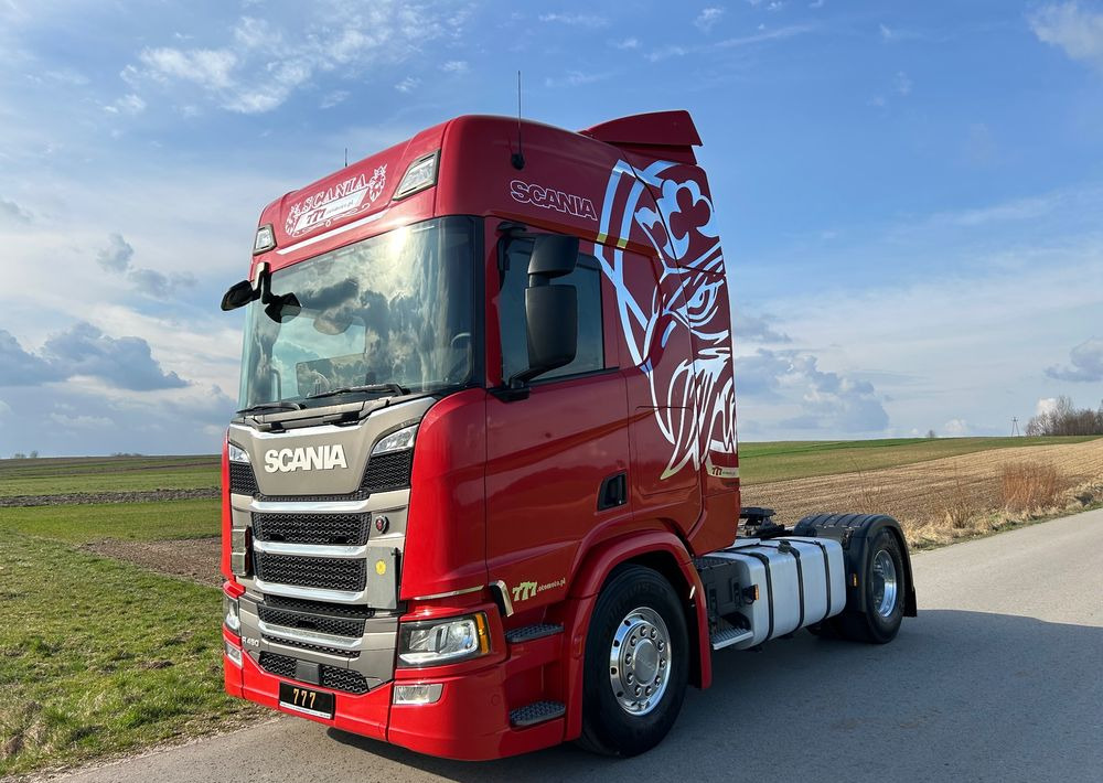 Tractor head Scania R450 FULL ADR RETARDER ALUFELGI z Niemiec od jedynego właściciela ! HYDRAULIKA spod beczki spożywczej ! / do wywrotu ruchomej podłogi beczki TOP TOP TOP OKAZJA: gambar 39