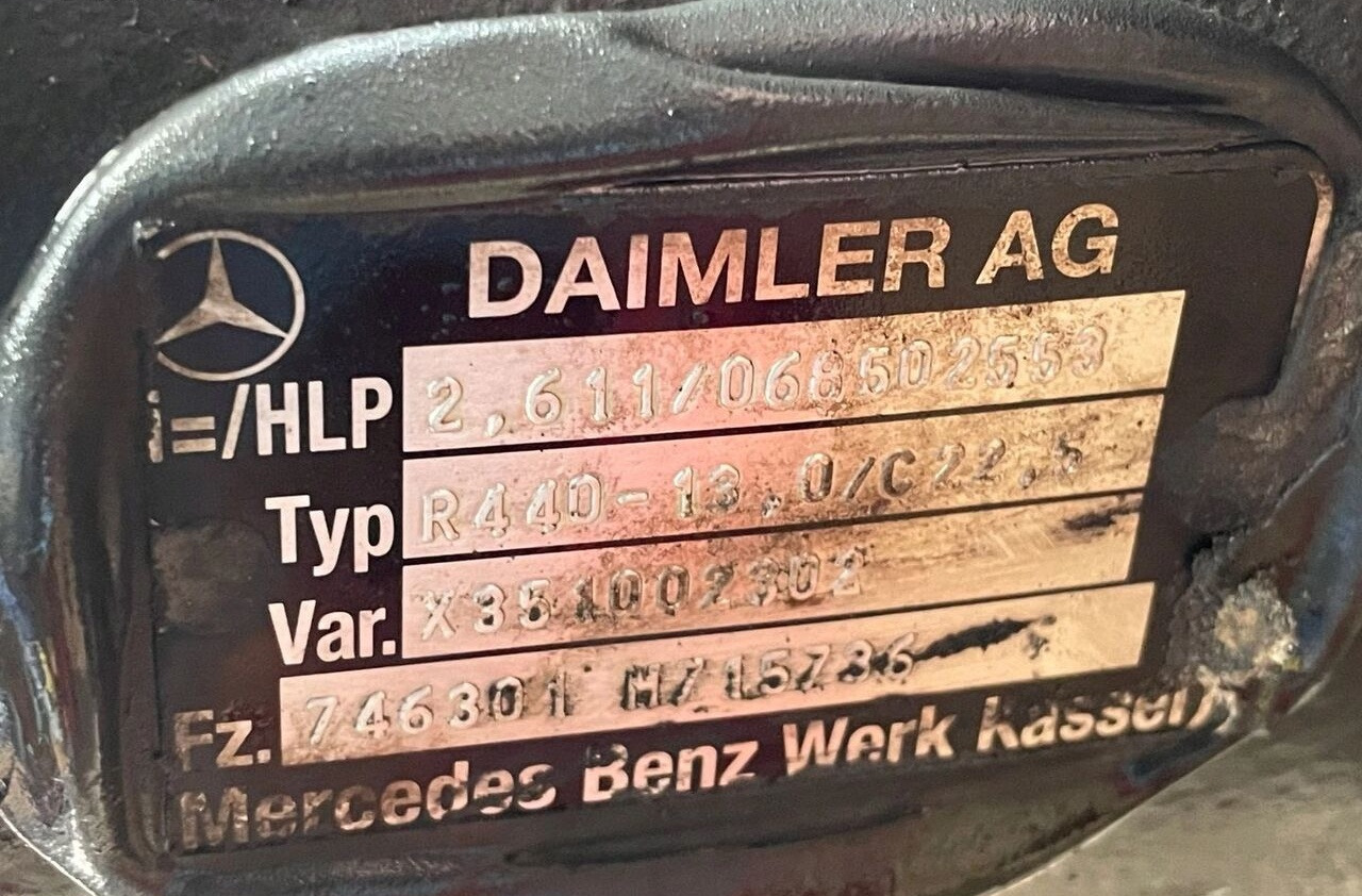 Mercedes-Benz ACTROS MP 4 2,611 R440-13 truck - As roda belakang untuk Truk: gambar 3 Mercedes-Benz ACTROS MP 4 2,611 R440-13 truck - As roda belakang untuk Truk: gambar 3