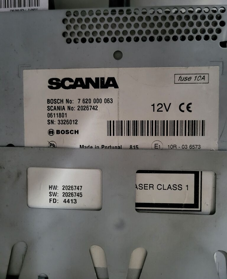 Scania Nawigacja Navi CD Bluetooth R 2026742 Scania SCANIA R 2026742 truck - Dasbor untuk Truk: gambar 2 Scania Nawigacja Navi CD Bluetooth R 2026742 Scania SCANIA R 2026742 truck - Dasbor untuk Truk: gambar 2