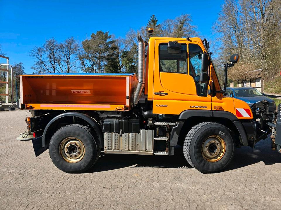 Unimog 218 U218 Mercedes-Benz 405 Schmidt Schneepflug Gmeiner Salzstreuer Yedi Winterdienst - Truk bajak salju: gambar 2 Unimog 218 U218 Mercedes-Benz 405 Schmidt Schneepflug Gmeiner Salzstreuer Yedi Winterdienst - Truk bajak salju: gambar 2