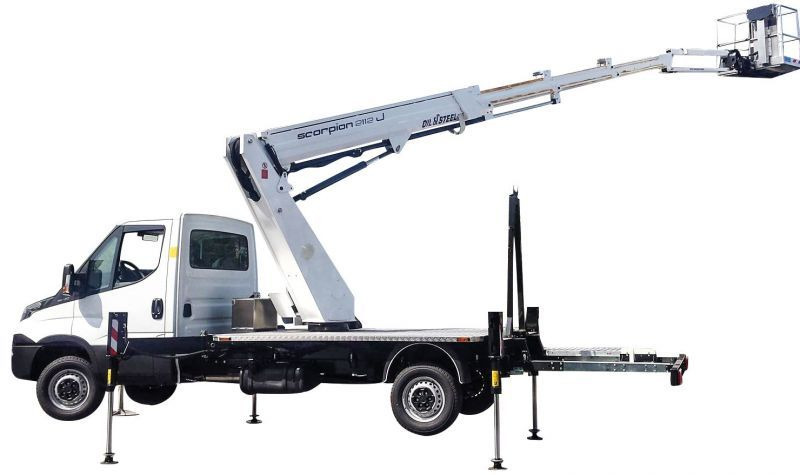 Oil&Steel Scorpion 2112J zamontowany na Nissan Cabstar - Platform udara yang dipasang di truk: gambar 1 Oil&Steel Scorpion 2112J zamontowany na Nissan Cabstar - Platform udara yang dipasang di truk: gambar 1