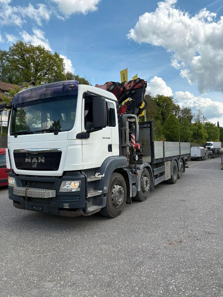 MAN TGS 35.480 mit Kran FASSI F420BXP.24 - Truk, Truk derek: gambar 1 MAN TGS 35.480 mit Kran FASSI F420BXP.24 - Truk, Truk derek: gambar 1