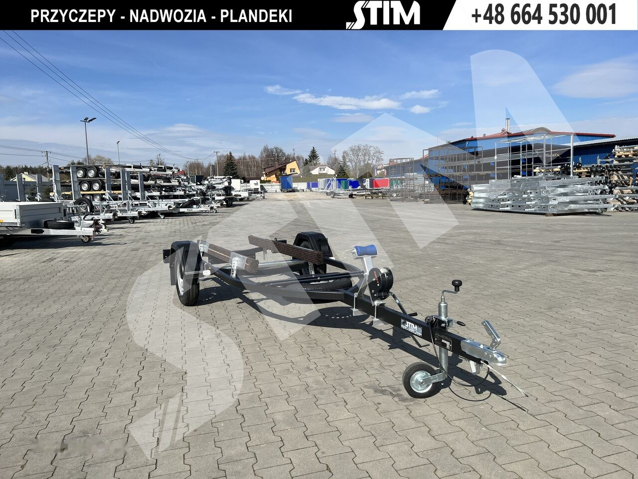 Stim L11-SW/075M Przyczepa lekka do przewozu skutera wodnego - Trailer perahu: gambar 2 Stim L11-SW/075M Przyczepa lekka do przewozu skutera wodnego - Trailer perahu: gambar 2
