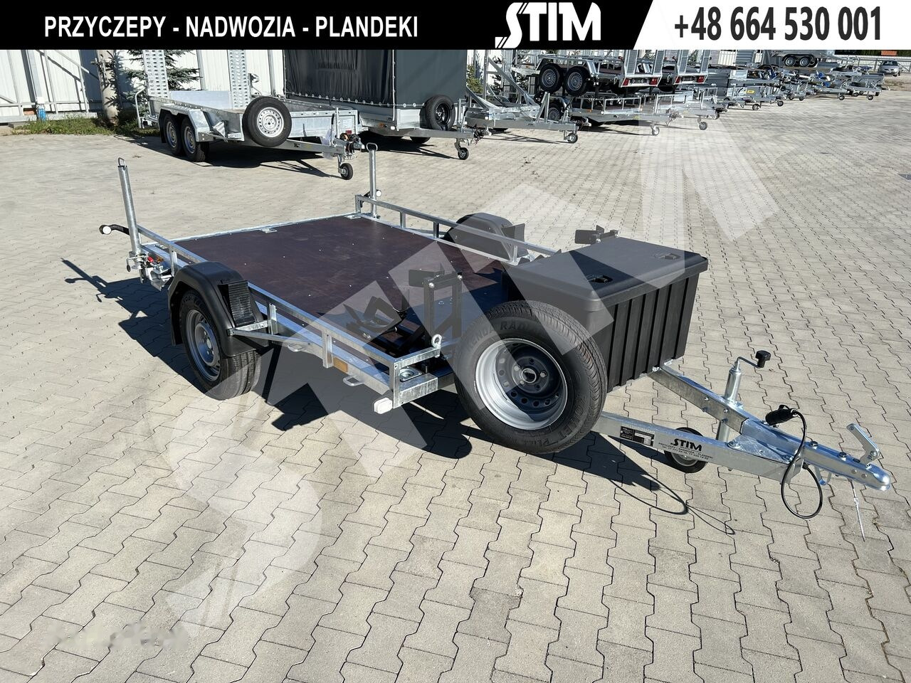 Stim S11-075/2616 Przyczpa pod 2 motocykle - Trailer sepeda motor: gambar 1 Stim S11-075/2616 Przyczpa pod 2 motocykle - Trailer sepeda motor: gambar 1