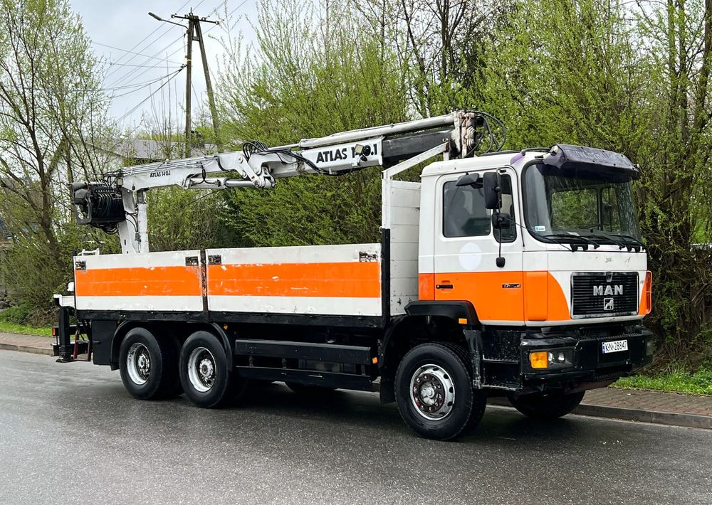 MAN 27-322 MAN 6x4 HDS ATLAS 140 - Truk flatbed, Truk derek: gambar 1 MAN 27-322 MAN 6x4 HDS ATLAS 140 - Truk flatbed, Truk derek: gambar 1