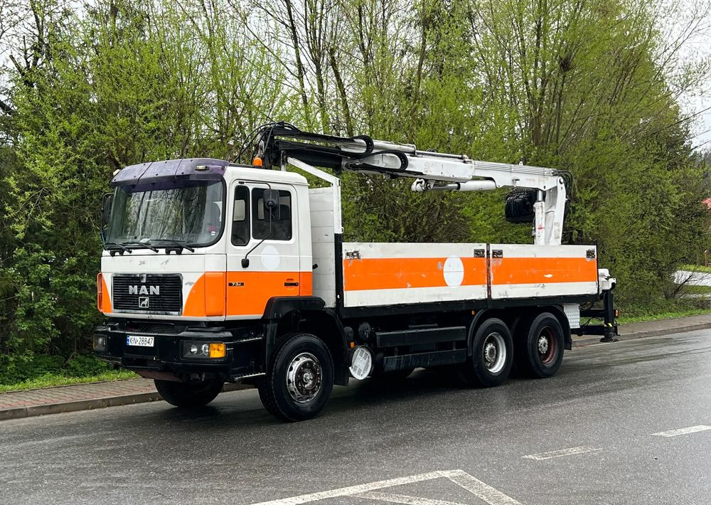 MAN * 27-322 MAN 6x4 * HDS ATLAS 140 * - Truk flatbed, Truk derek: gambar 1 MAN * 27-322 MAN 6x4 * HDS ATLAS 140 * - Truk flatbed, Truk derek: gambar 1