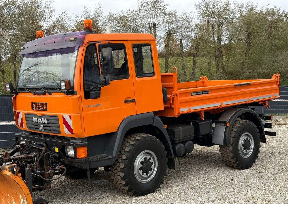 MAN * MAN 10-220 * Pług * Kiper Wywrotka Meiller * 4x4 * Zimowe Utrzymanie * Unimog * - Truk jungkit: gambar 3 MAN * MAN 10-220 * Pług * Kiper Wywrotka Meiller * 4x4 * Zimowe Utrzymanie * Unimog * - Truk jungkit: gambar 3