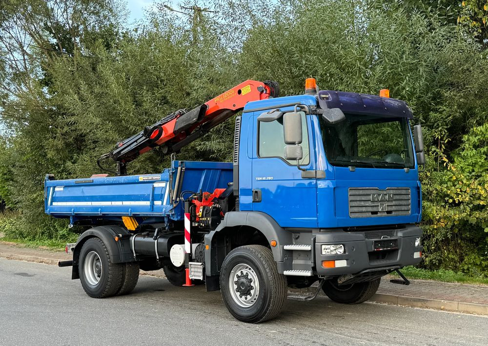 MAN * MAN 18 280 * KIPER WYWROTKA * 4x4 * HDS Palfinger 120 STAN BARDZO DOBRY * Sprowadzony - Truk jungkit: gambar 2 MAN * MAN 18 280 * KIPER WYWROTKA * 4x4 * HDS Palfinger 120 STAN BARDZO DOBRY * Sprowadzony - Truk jungkit: gambar 2