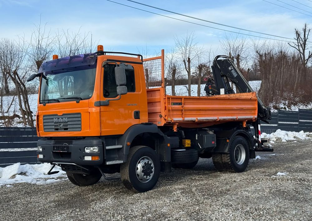 MAN * TGM 18-330 MAN 4x4 HDS Hiab 122 * Kiper Wywrotka * Bardzo Dobry Stan - Truk jungkit: gambar 2 MAN * TGM 18-330 MAN 4x4 HDS Hiab 122 * Kiper Wywrotka * Bardzo Dobry Stan - Truk jungkit: gambar 2