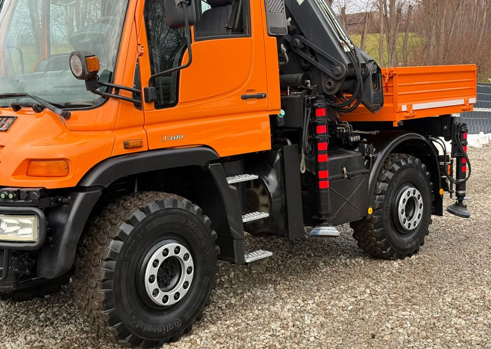 Mercedes-Benz * Mercedes Unimog U 400 * HDS HIAB 166 * Specjalny * Energetyka * Kosz do HDS * Stan Idealny - Truk flatbed, Truk derek: gambar 5 Mercedes-Benz * Mercedes Unimog U 400 * HDS HIAB 166 * Specjalny * Energetyka * Kosz do HDS * Stan Idealny - Truk flatbed, Truk derek: gambar 5
